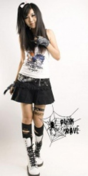  T-SHIRT Punk Rave T-217/BK -  