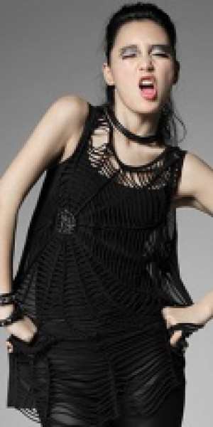  BLOUSE Punk Rave T-318/BK -  