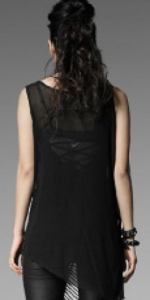  BLOUSE Punk Rave T-318/BK -  