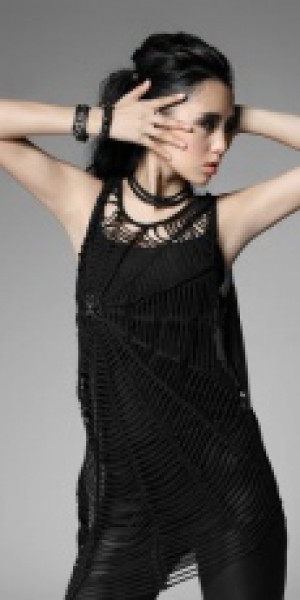  BLOUSE Punk Rave T-318/BK -  