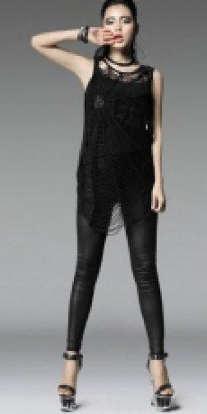  BLOUSE Punk Rave T-318/BK -  