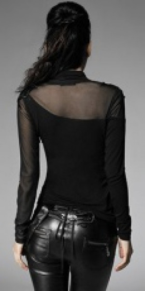  BLOUSE Punk Rave T-320/BK -  