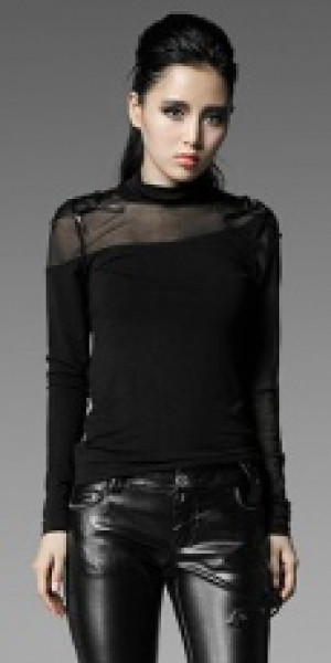  BLOUSE Punk Rave T-320/BK -  