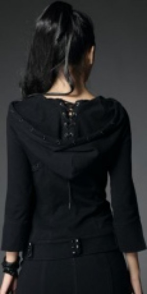  Hooded Jacket Punk Rave Y-447/BK -  