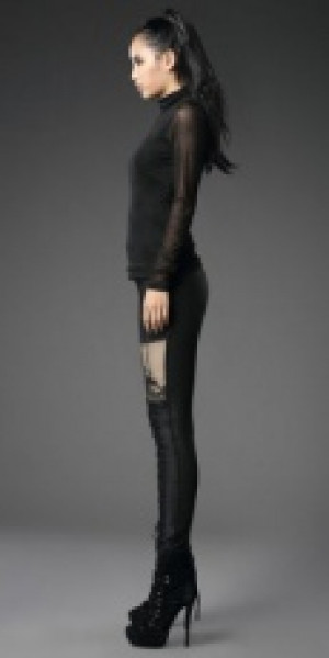  TROUSERS Punk Rave K-244/BK-YE -  