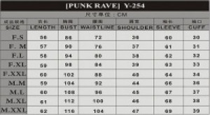  JACKET Punk Rave Y-254/RD -  