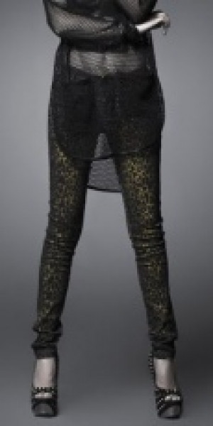  TROUSERS Punk Rave K-165/BK-YE -  