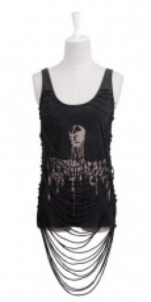  T-SHIRT Punk Rave T-304/BK -  
