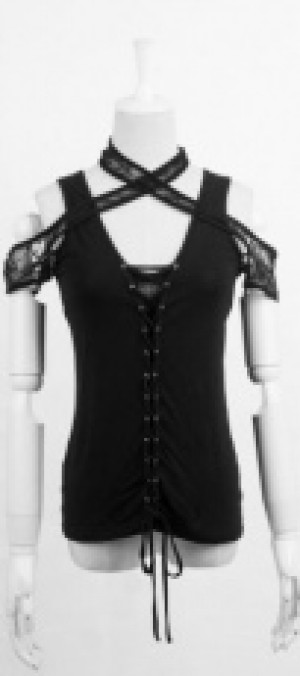  T-SHIRT Punk Rave T-306/BK -  