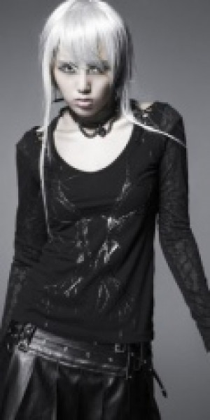  Longsleeve Punk Rave T-324/BK -  
