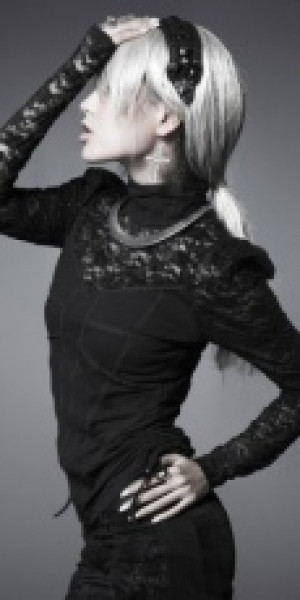  Longsleeve Punk Rave T-326/BK -  