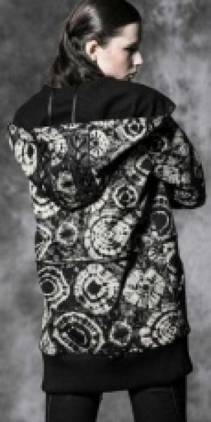  Hooded Jacket Punk Rave Y-476/BK -  