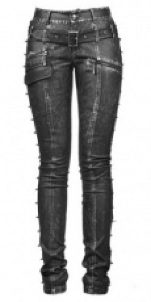  TROUSERS Punk Rave K-170/BK-SI -  