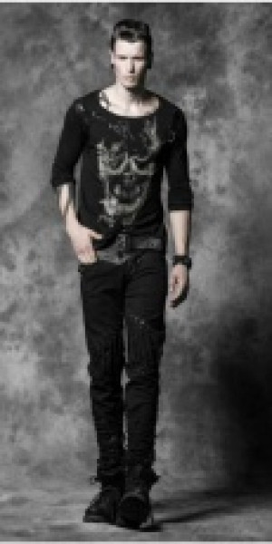  Longsleeve Punk Rave T-325/BK -  