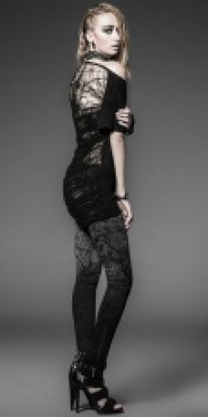  Leggins Punk Rave K-181/BK-GY -  