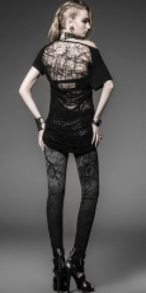  Leggins Punk Rave K-181/BK-GY -  