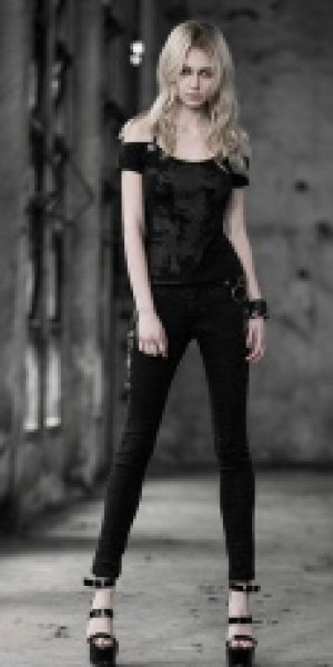  TROUSERS Punk Rave K-189/BK -  