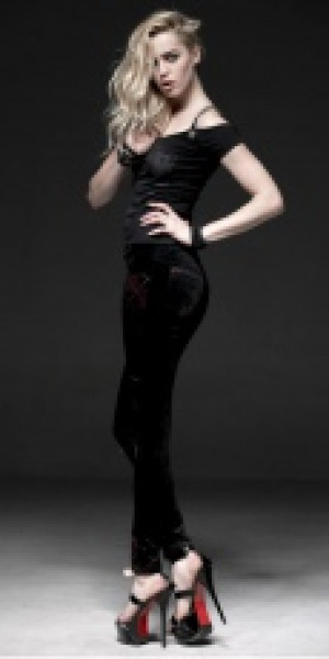  TROUSERS Punk Rave K-176/BK-RD -  