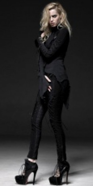  TROUSERS Punk Rave K-184/BK -  