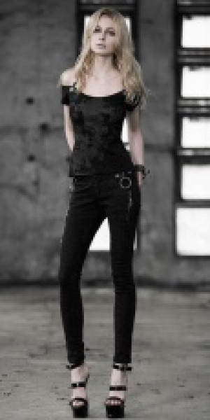  TROUSERS Punk Rave K-189/BK -  