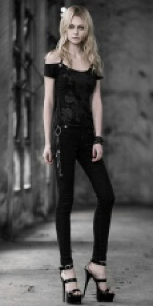  TROUSERS Punk Rave K-189/BK -  