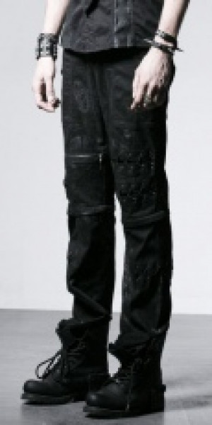  TROUSERS Punk Rave K-191/BK -  