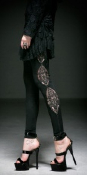 Leggins Punk Rave K-194/BK -  