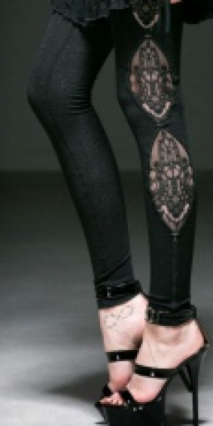  Leggins Punk Rave K-194/BK -  