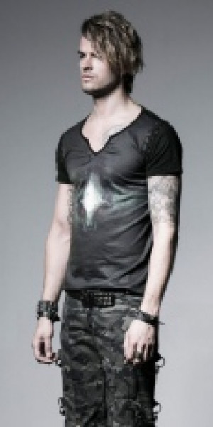  T-SHIRT Punk Rave T-354/GR -  
