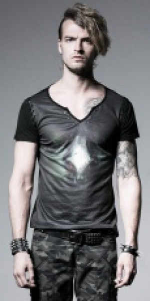  T-SHIRT Punk Rave T-354/GR -  