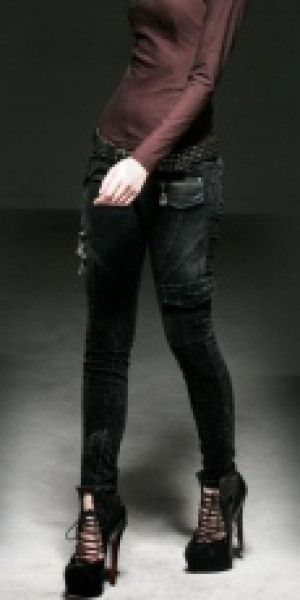  Leggins Punk Rave K-197/BK -  