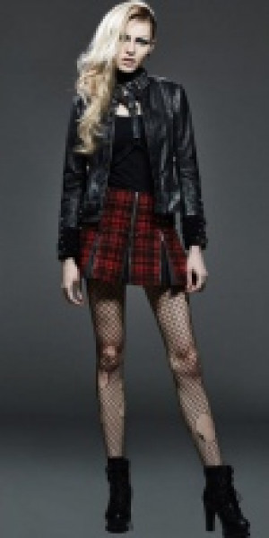  SKIRT Punk Rave Q-264/BK-RD -  