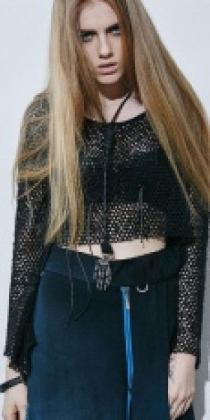   necklace Punk Rave S-154/BK -  