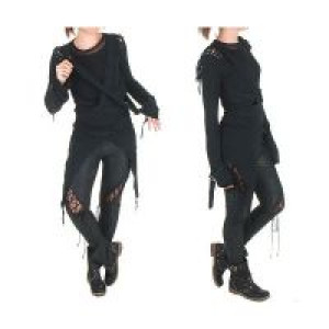  T-SHIRT Punk Rave T-196/BK -  