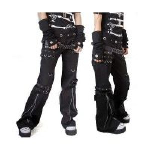  TROUSERS Punk Rave K-028/BK -  