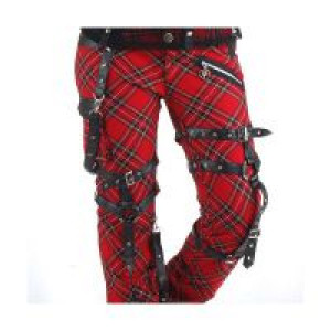  TROUSERS Punk Rave K-124/RD -  