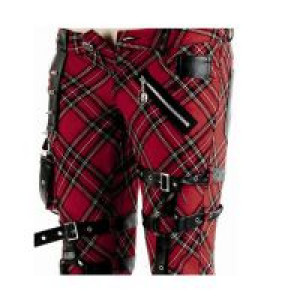  TROUSERS Punk Rave K-124/RD -  