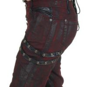  TROUSERS Punk Rave K-150/BK-RD -  