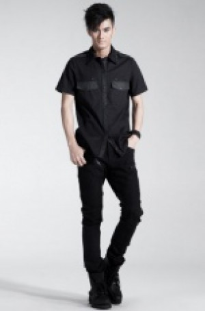  TROUSERS Punk Rave K-154/BK -  