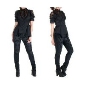  TROUSERS Punk Rave K-166/BK -  