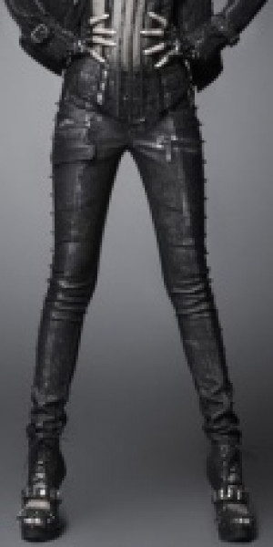  TROUSERS Punk Rave K-170/BK-SI -  