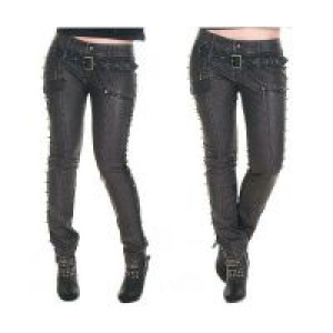  TROUSERS Punk Rave K-170/BK-SI -  