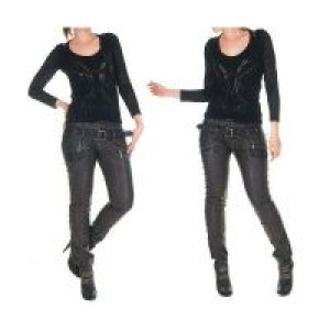  TROUSERS Punk Rave K-170/BK-SI -  