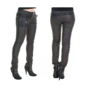  TROUSERS Punk Rave K-170/BK-SI -  