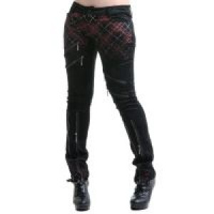 TROUSERS Punk Rave K-176/BK-RD -  