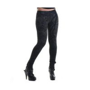 Leggins Punk Rave K-181/BK-GY -  