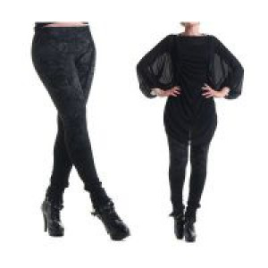  Leggins Punk Rave K-181/BK-GY -  