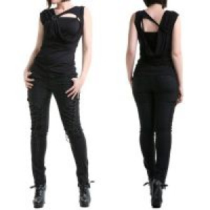  TROUSERS Punk Rave K-184/BK -  