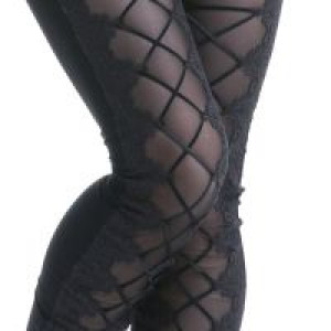  Leggins Punk Rave K-187/BK -  