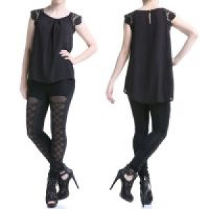  Leggins Punk Rave K-187/BK -  